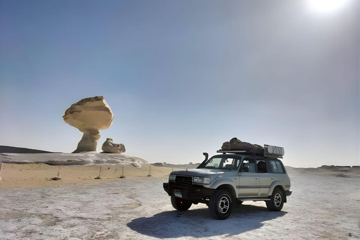 White & Black Desert tour 2 Days 1 night camping from Cairo.